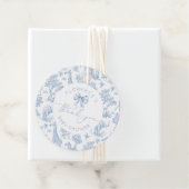 Toile de Jouy Safari tiere Baby Dusche danke Geschenkanhänger (Beispiel)