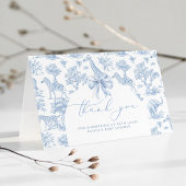 Toile de Jouy Safari tiere Babydusche Dankeskarte