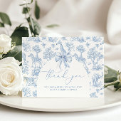 Toile de Jouy Safari tiere Babydusche Dankeskarte