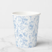 Toile de Jouy Safari tiere Babydusche Pappbecher (Rückseite)