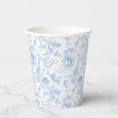 Toile de Jouy Safari tiere Babydusche Pappbecher (Vorderseite)