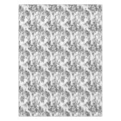 Toile de jouy, schwarz-weiß, Porzellan, Tischdecke (Vorderseite)