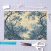Toile de Jouy - Stillwasserlandschaft Seidenpapier (Handwerk)