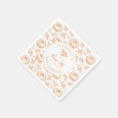 Toile de Jouy Süsse Pie Gender-neutral Vielen Dank Serviette (Ecke)