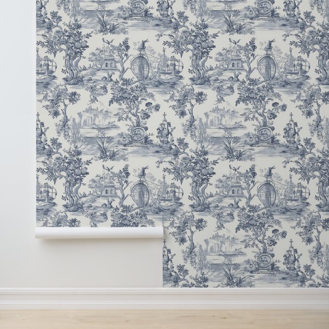 Toile de jouy tapete (Anwendung)