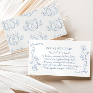 Toile de jouy teddy bär Vintag Bücher für das Baby Begleitkarte