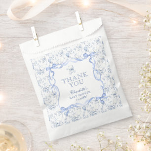 Toile De Jouy Teddy Bear Babydusche Vielen Dank Geschenktütchen