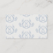 Toile de jouy teddy trägt Vintage Windelraffinerie Begleitkarte (Rückseite)