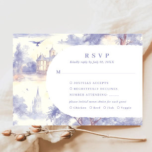 Toile de jouy UAWG Response Card RSVP Karte