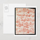 Toile de Jouy, veranschaulicht die Prozesse des Ha Postkarte (Vorne/Hinten)