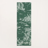 Toile de Jouy verte Yogamatte (Rückseite)
