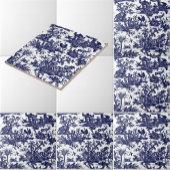 Toile de Jouy vier Teile des blauen Musters der We Fliese