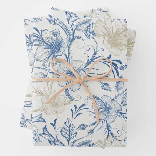 Toile-De-Jouy Vintage French Pattern Geschenkpapier Set (Beispiel)