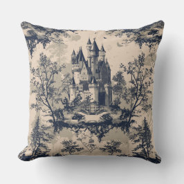 Toile de jouy Vintager Muttertag Blumenstrauß Kissen