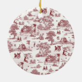 Toile De Jouy - Vintager Nachmittag Keramikornament (Hinten)
