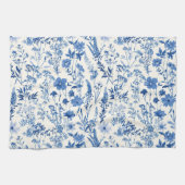 Toile De Jouy Vintages Blumenmuster Geschirrtuch (Horizontal)