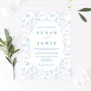 Toile de Jouy Wedding Einladung