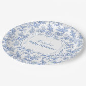 Toile De Jouy Woodland Babydusche Pappteller (Schrägansicht)