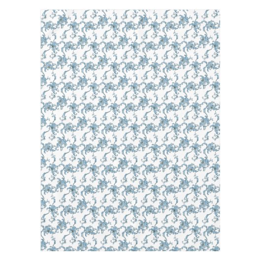 Toile de Joy. Blume. Blau. Tischdecke (Vorderseite)