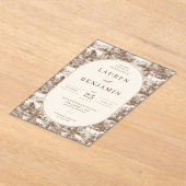 Toile de Romance Wedding Acryleinladungen (Ablage )