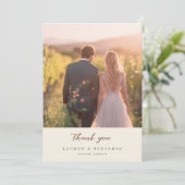 Toile de Romance Wedding Dankeskarte (Stehend Vorderseite)