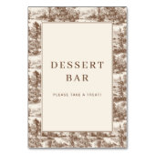 Toile de Romance Wedding Tischnummer (Rückseite)