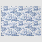 Toile du Jouy Blue Faux French  Seidenpapier (Vorderseite)
