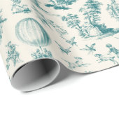 Toile du jouy geschenkpapier (Rolleneckpunkt)