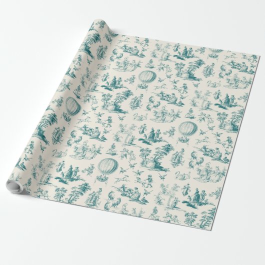 Toile du jouy wrapping paper geschenkpapier (Ungerollt)