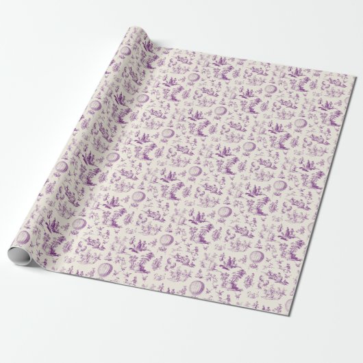 Toile du jouy wrapping paper geschenkpapier (Ungerollt)