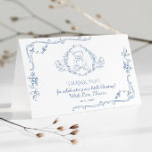 Toile Eleganframe Teddy bear Danke Karte