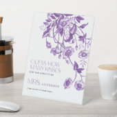 Toile Floral Brautparty Ratet wie viele Kisses Sockelschild (In SItu)