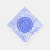 Toile Floral Elegantes Brautparty Serviette (Ecke)