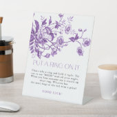 Toile Floral Klingeln auf Brautparty Games Sockelschild (In SItu)