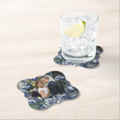 Toile French Vintag Blue Floral Wedding Untersetzer (Vor Ort)