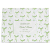 Toile Green Bow bindet das blaue Brautparty des Kn Große Geschenktüte (Vorderseite)