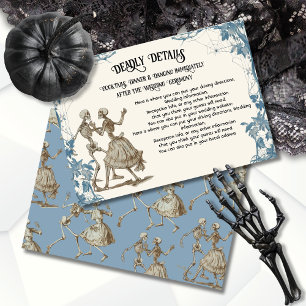 Toile Halloween Gothic Skelettkarte Details Einladung
