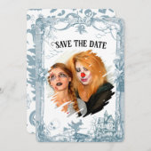 Toile Halloween Save the Date Foto Einladung (Vorne/Hinten)