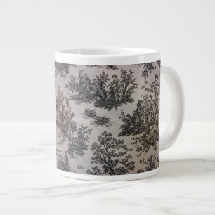 Toile in Schwarz und Weiß Jumbo-Tasse