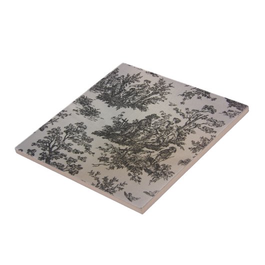 Toile in Schwarzem u. im Weiß Fliese (Seite)