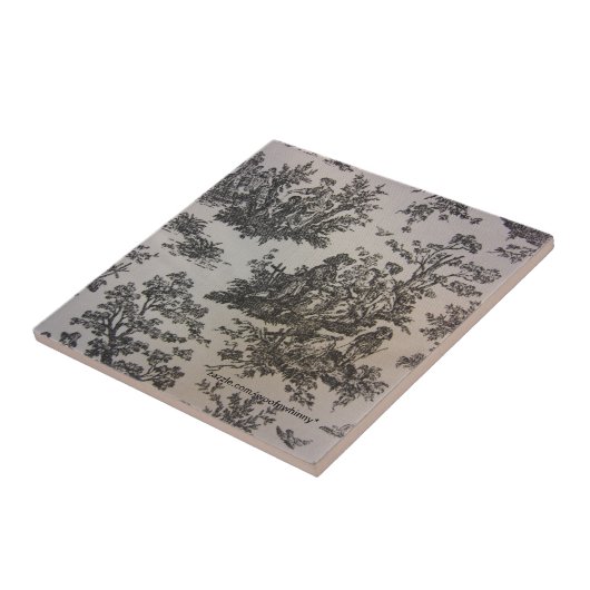 Toile in Schwarzem u. im Weiß Fliese (Seite)