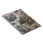 Toile in Schwarzem u. im Weiß Notizblock (Rechte Seite)