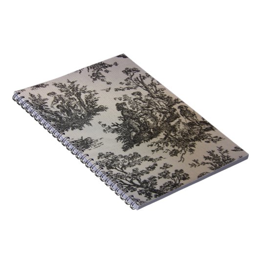 Toile in Schwarzem u. im Weiß Notizblock (Rechte Seite)