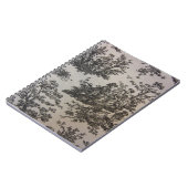 Toile in Schwarzem u. im Weiß Notizblock (Linke Seite)