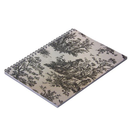 Toile in Schwarzem u. im Weiß Notizblock (Linke Seite)