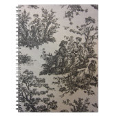 Toile in Schwarzem u. im Weiß Notizblock (Vorderseite)