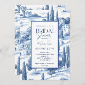 Toile Italien Italienisches Brautparty Einladung (Vorne/Hinten)