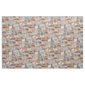 Toile jouy Mandarine Des AUSTRALIENS Stoff (Yard (91,4 cm))