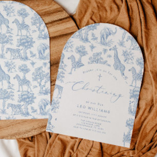 Toile Jungen Tauf Safari Chinoiserie Einladung