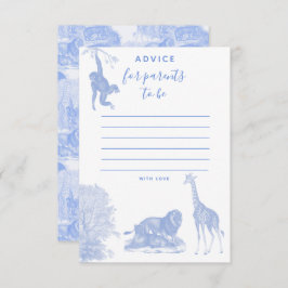 Toile Jungle Animal Safari Babyduschenempfehlung K Dankeskarte